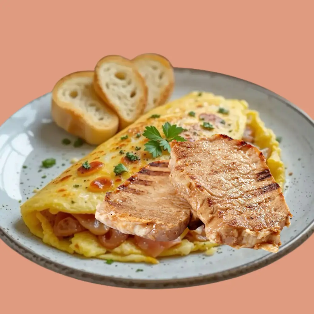 Pork Chop and Ham Omelette (Set)