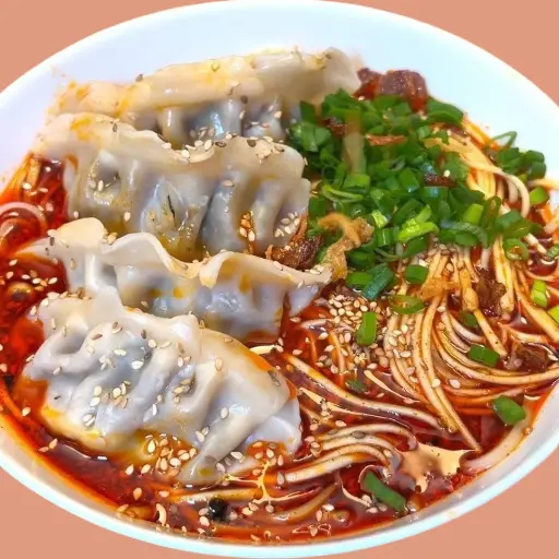Dumpling and Rice Noodles (Bowl)