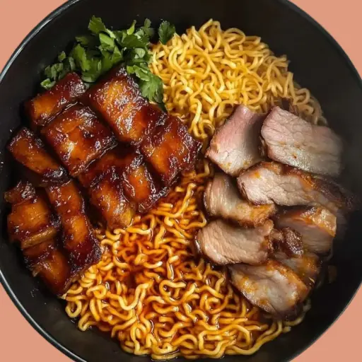 Barbeque Pork Noodles (Bowl)